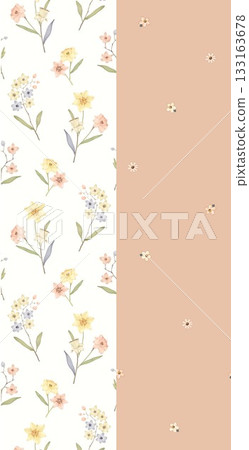 Soft Pastel Notebook Cover Designs with Delicate Patterns and Florals 133163678