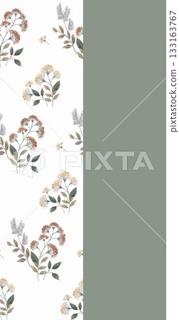 Soft Pastel Patterns with Florals Fruits and Cute Motifs for Notebook Designs 133163767