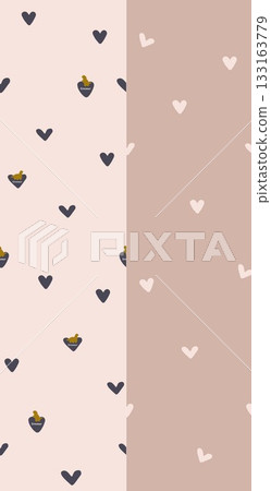 Soft Pastel Patterns with Florals Fruits and Cute Motifs for Notebook Designs 133163779