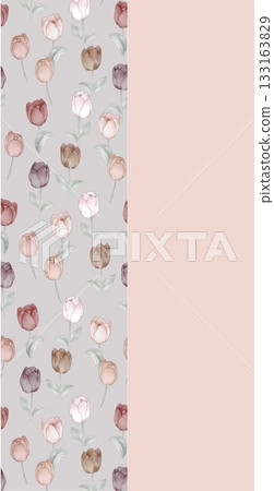 Soft Pastel Patterns with Florals Fruits and Cute Motifs for Notebook Designs 133163829