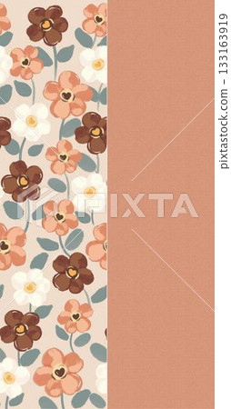Soft Pastel Patterns with Florals Fruits and Cute Motifs for Notebook Designs 133163919