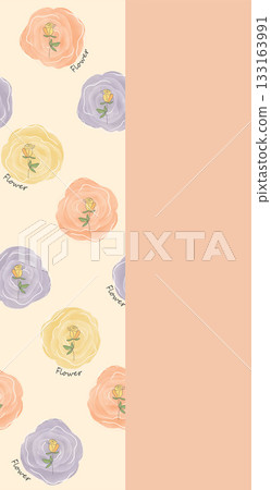 Soft Pastel Patterns with Florals Fruits and Cute Motifs for Notebook Designs Soft Pastel Patterns with Florals Fruits and Cute Motifs for Notebook Designs 133163991