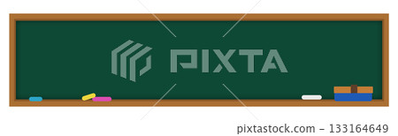 簡單的橫向黑板框架插圖 簡單的橫向黑板框架插圖 133164649