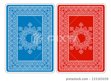 Card Backs Pattern from Deck of Playing Cards 133165039