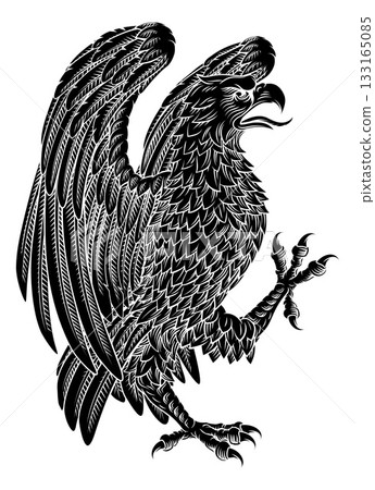 Eagle Coat of Arms Crest Shied Heraldic Animal 133165085