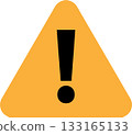yellow warning mark 133165133