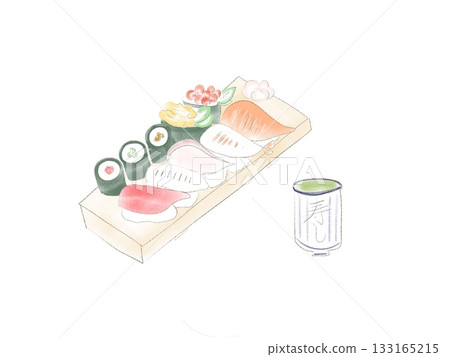 10 pieces of sushi 133165215