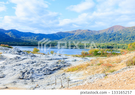 Autumn at the sacred Mount Osore in Mutsu City, Aomori Prefecture 133165257