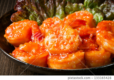 Boiled chili sauce of shrimp 133165428