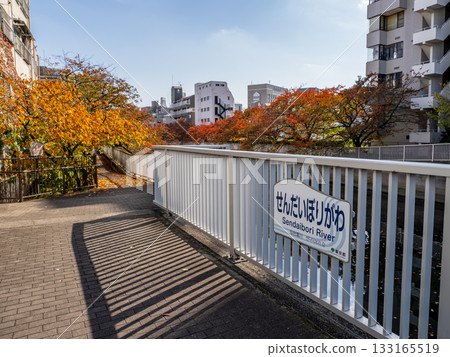 「仙台堀川」河名展示(東京都江東區) 「仙台堀川」河名展示(東京都江東區) 133165519