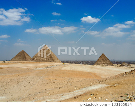 The Three Great Pyramids of Giza, Egypt 133165934