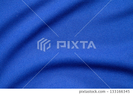 Blue sports clothing fabric football shirt jersey texture 133166345