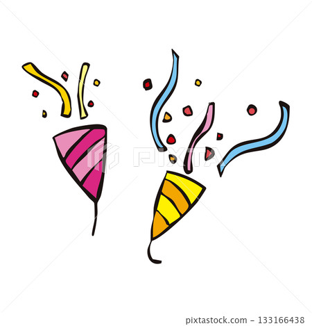 派對爆竹裝飾圖標 133166438