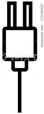 Power plug flat icon Power plug flat icon 133166487