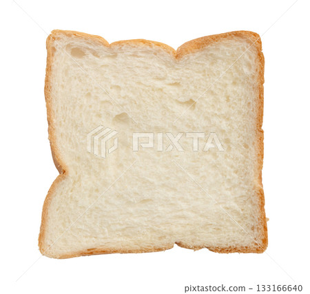 Slices toast bread isolated on white background 133166640