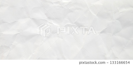 Abstract white crumpled and creased recycle paper texture background Abstract white crumpled and creased recycle paper texture background 133166654