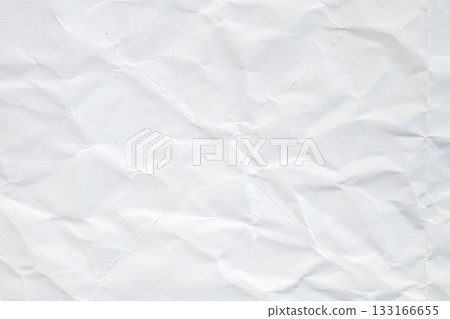 Abstract white crumpled and creased recycle paper texture background Abstract white crumpled and creased recycle paper texture background 133166655