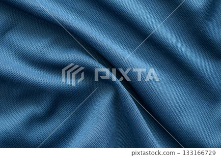 Blue sports clothing fabric football shirt jersey texture Blue sports clothing fabric football shirt jersey texture 133166729