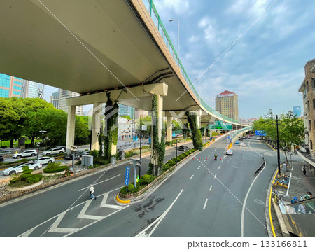 North-south elevated road spanning Huangpu District, Shanghai and Chongqing South Road 133166811