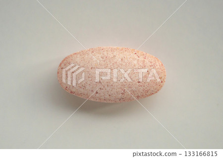 herbal vitamin pill tablet on white background 133166815
