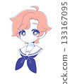 Sailor suit girl 133167095