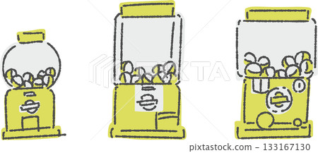 Rough finish gachapon set, single color 133167130