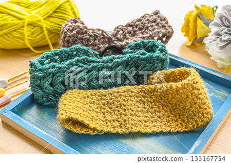 手工編織的頭巾 133167754