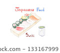 10 Osuzunkan and Japanese Food illustration 133167999
