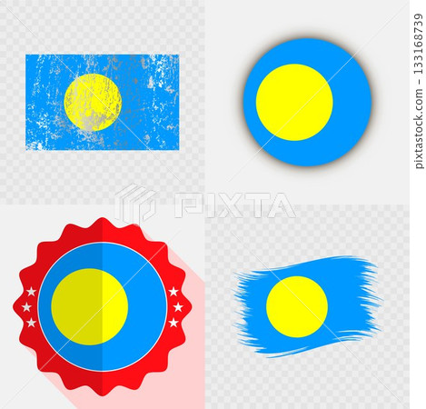 Palau National Flag Icon Collection. Palau National Flag Icon Collection. 133168739