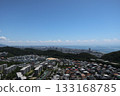 Suma residential area seen from Hatafuri Chaya (Kobe City, Hyogo Prefecture) 133168785