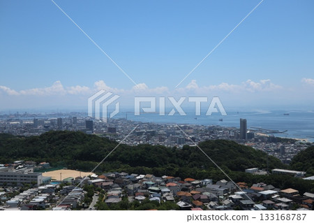 從 Hatafuri Chaya 欣賞神戶市中心的景色 133168787
