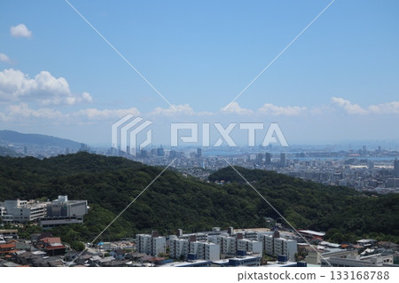 從 Hatafuri Chaya 欣賞神戶市中心的景色 133168788