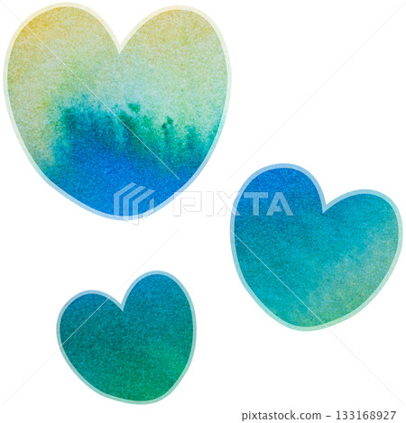 Beautiful watercolor heart icon image illustration Beautiful watercolor heart icon image illustration 133168927