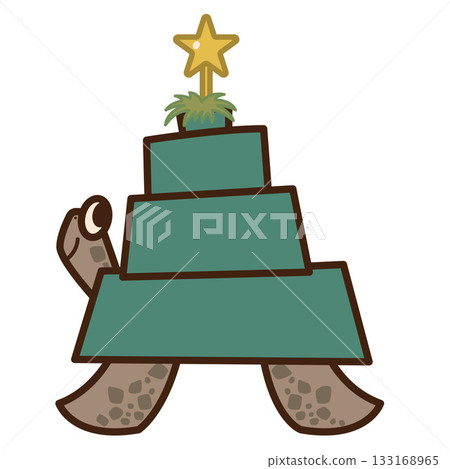 烏龜造型的聖誕樹 烏龜造型的聖誕樹 133168965