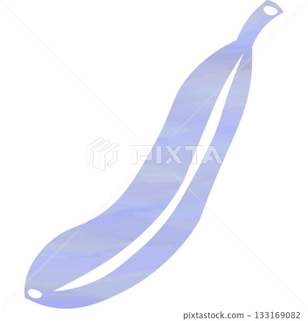 Beautiful watercolor illustration of a banana icon image 133169082