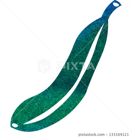 Beautiful watercolor illustration of a banana icon image 133169121