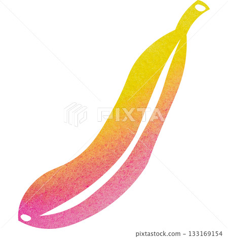 Beautiful watercolor illustration of a banana icon image 133169154