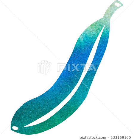 Beautiful watercolor illustration of a banana icon image 133169160