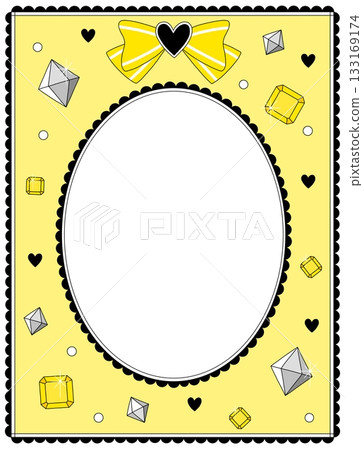 Beaded frame yellow Beaded frame yellow 133169174