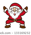 Cheerful and cheerful Santa Claus 133169232
