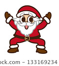 Cheerful and cheerful Santa Claus 133169234