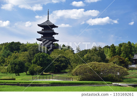 Okayama Kibiji Roppongi Five-story pagoda of Kokubunji Okayama Kibiji Roppongi Five-story pagoda of Kokubunji 133169261