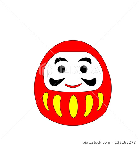 吉祥的達摩新年插圖 133169278