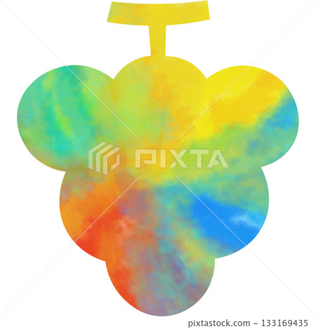 Beautiful watercolor grape icon image illustration Beautiful watercolor grape icon image illustration 133169435