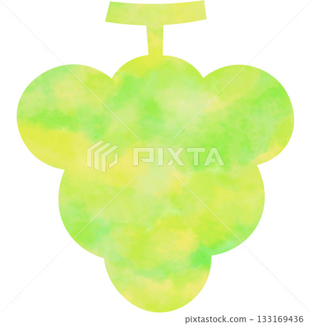 精美的水彩葡萄圖示圖像插圖 精美的水彩葡萄圖示圖像插圖 133169436
