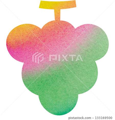 精美的水彩葡萄圖示圖像插圖 精美的水彩葡萄圖示圖像插圖 133169500