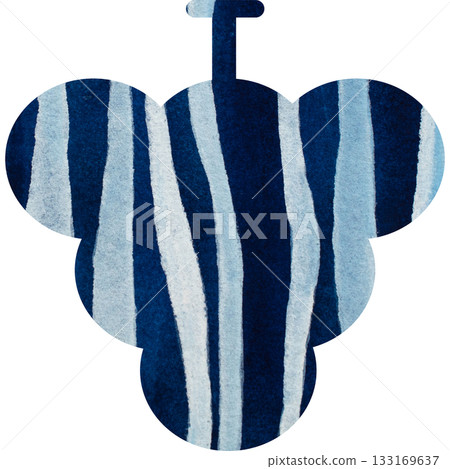 精美的水彩葡萄圖示圖像插圖 精美的水彩葡萄圖示圖像插圖 133169637