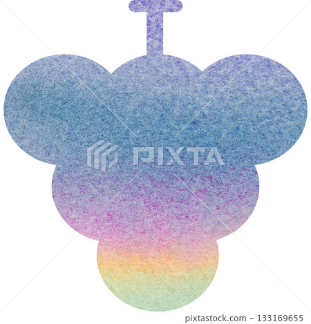 精美的水彩葡萄圖示圖像插圖 133169655