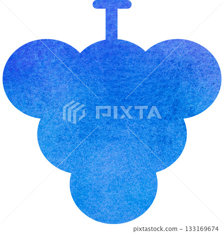 精美的水彩葡萄圖示圖像插圖 133169674