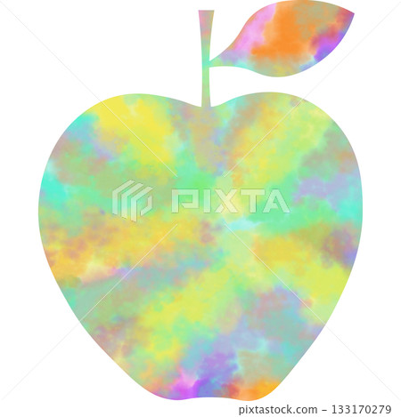 Beautiful watercolor pattern apple icon image illustration Beautiful watercolor pattern apple icon image illustration 133170279
